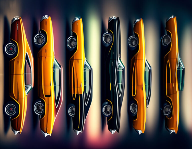 Car designs morphed through Generative AI
